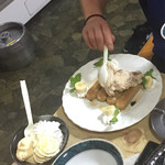 焼肉 はせ川 - アイス乗っけて