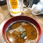 立呑み 魚椿 - 味噌汁