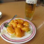 中華料理 萬盛 - 生ビール(中)セット・生中+料理２品のうちの１品エビマヨです