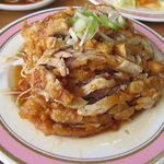 中華料理 萬盛 - セットの１品の油林鶏です