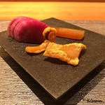 丸新 - 自家製の唐墨にバチコ