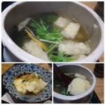 あまくさ天慎 - ◆だご汁・・「だご」のほかに「南関あげ」や「ワカメ」などが入り、汁自体もいいお味。