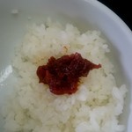 お食事処 雷電 - この味噌が旨いんですぅ～