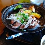 藍屋 - サーロインステーキ、お肉は柔らかくて美味しかった