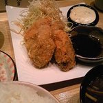 Shun - 牡蠣フライ定食です。