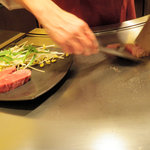 鉄板焼　季流 - お肉（ロース）