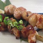 Ouba ito uri - 牛白コロホルモンを串焼きにしてあります！もちろんB急グルメのお勧めNO1!