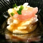 南青山 七鳥目 - 松風地鶏のささみと山芋の梅肉和え