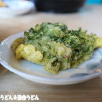 手打うどん 松屋 - 春菊天