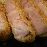 キセキ食堂 - キセキ定食のカツのアップ