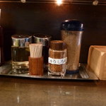 つけ麺もといし - 2011/1　卓上