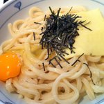 釜こしうどん - チーズ釜玉