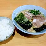 新ラーメンショップ - ネギチャーシューメンとライス