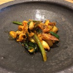 五十嵐 - ホワイトアスパラ 干した穴子 桜えび