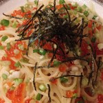 わさびといくらのクリームパスタ