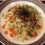 わさびといくらのクリームパスタ