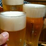 相撲めし 皇風ノ店 - 乾杯生ビール