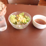 ステーキハウス松木 - サラダとスープ