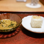 神楽坂 石かわ - 鮑肝ソースとぱん