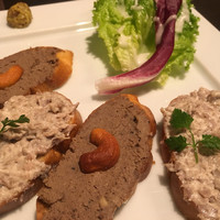 鴨料理専門店 鴨亭 - お好み鍋コース4,300円の2種のパテ