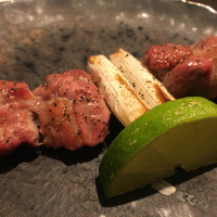 鴨料理専門店 鴨亭 - お好み鍋コース4,300円の串焼き