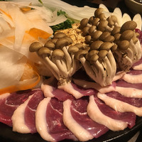 鴨料理専門店 鴨亭 - お好み鍋コース4,300円の鴨しゃぶ