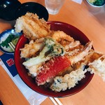 鎧 - 海老穴子丼アップ