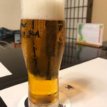 鰻割烹 伊豆栄 梅川亭 - 生ビール（中）