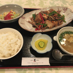 菜 - 厚揚げ豆腐と牛肉の豆豉炒めセット（950円税込）