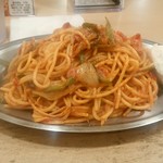 スパゲティーのパンチョ - ナポリタン(大)、野菜増し、ポテトサラダ