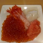 観月苑 - 海鮮皿盛。