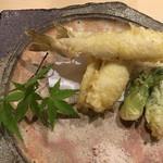 旬菜 おぐら家 - キスの天ぷら