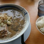 麺山 - ごはん無料です