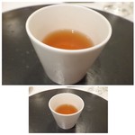 食堂セゾンドール - ◆地鶏コンソメ・・最近はコンソメから出すのが流行りかしら。 濃厚ですがまろやかな味わい。