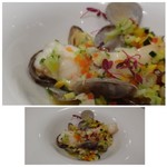 食堂セゾンドール - ＊黄アラは身がプリプリしていて甘みを感じます。アサリの旨みがソースに出ていていいお味。