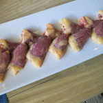 ろばたやき山ろく - ハツ塩焼き