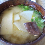 ろばたやき山ろく - 団子汁