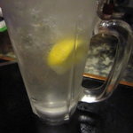 横浜 青葉餃子 - キンミヤ大麦焼酎のソーダ割り