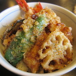 手打ちそば 夫婦庵 - 天丼セット（天丼）