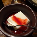 Dodenshita - デザートは杏仁豆腐イチゴソース^^;