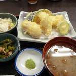 かみいし - 鱧と野菜の天ぷら定食
