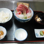 Kuidokoroasano - 上刺身定食　色々な魚貝類を、味わえます。