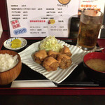 肉の居酒屋 ととろ - 竜田揚げ定食