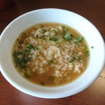 中華そば 味万 - スープをかけちゃった♪