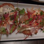 Spain bar Sebasuke - 生ハムとチーズのパンタパス