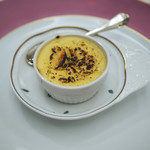 ペレグリーノ - 季節の野菜料理...北イタリア　バッサーノ産　ホワイトアスパラガスのフラン　完熟　黒胡椒　風味