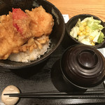 奥美濃古地鶏 ZENNO - 鶏天丼_全体