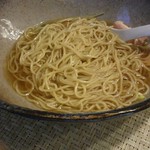 がふうあん - 冷やしラーメン 替え玉投入
