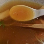 がふうあん - 冷やしラーメン スープ(替え玉待ち中)