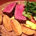 ひまわり食堂 - 阿蘇産あか牛のステーキ